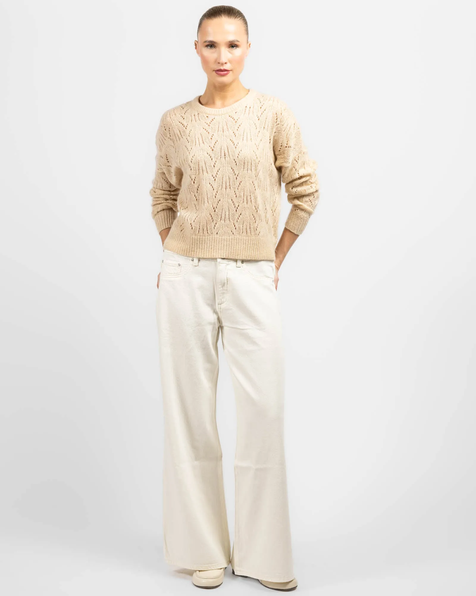 Allover Pointelle Crew Neck sold by TNT Fashion product image thumbnail 2