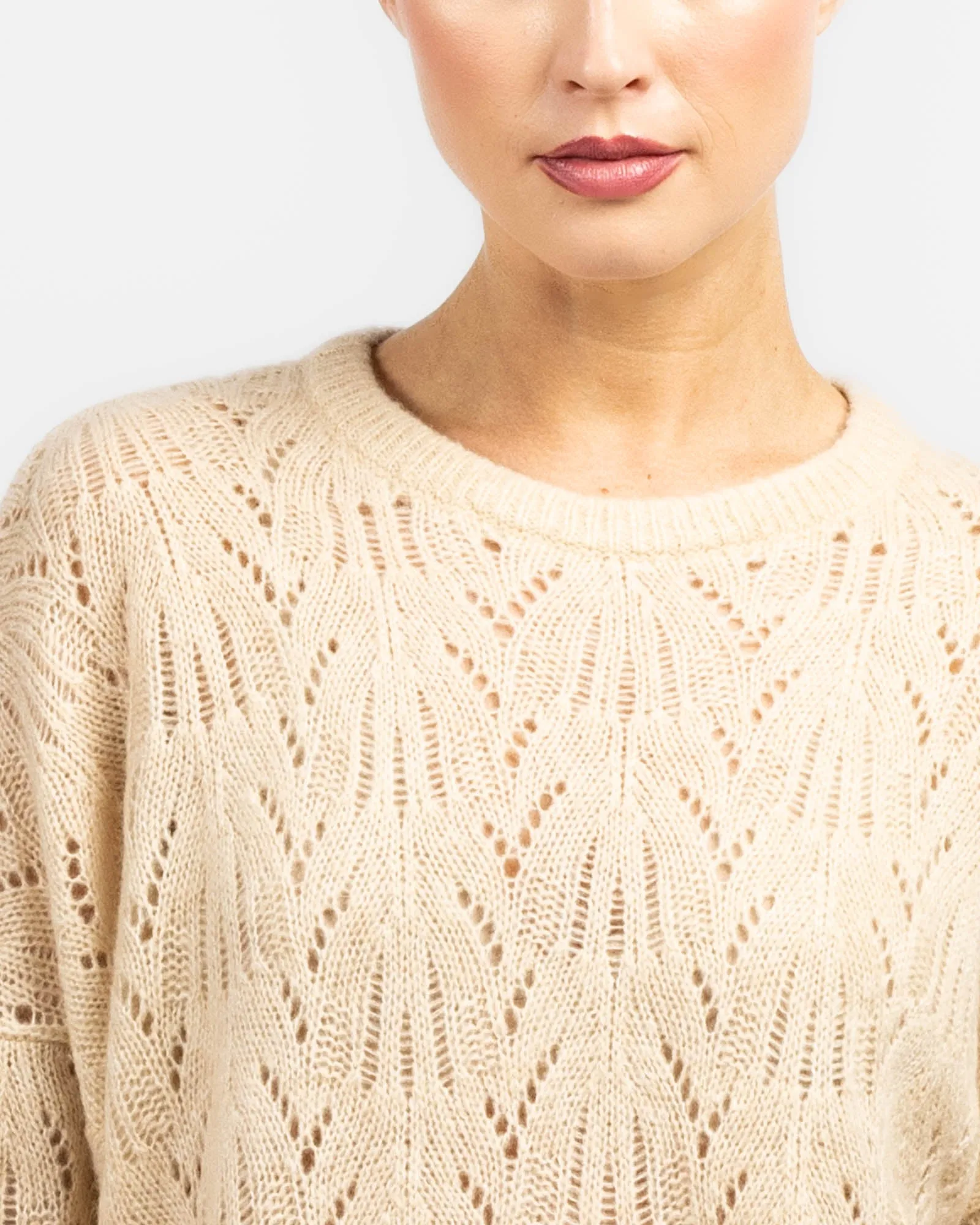 Allover Pointelle Crew Neck sold by TNT Fashion product image thumbnail 5