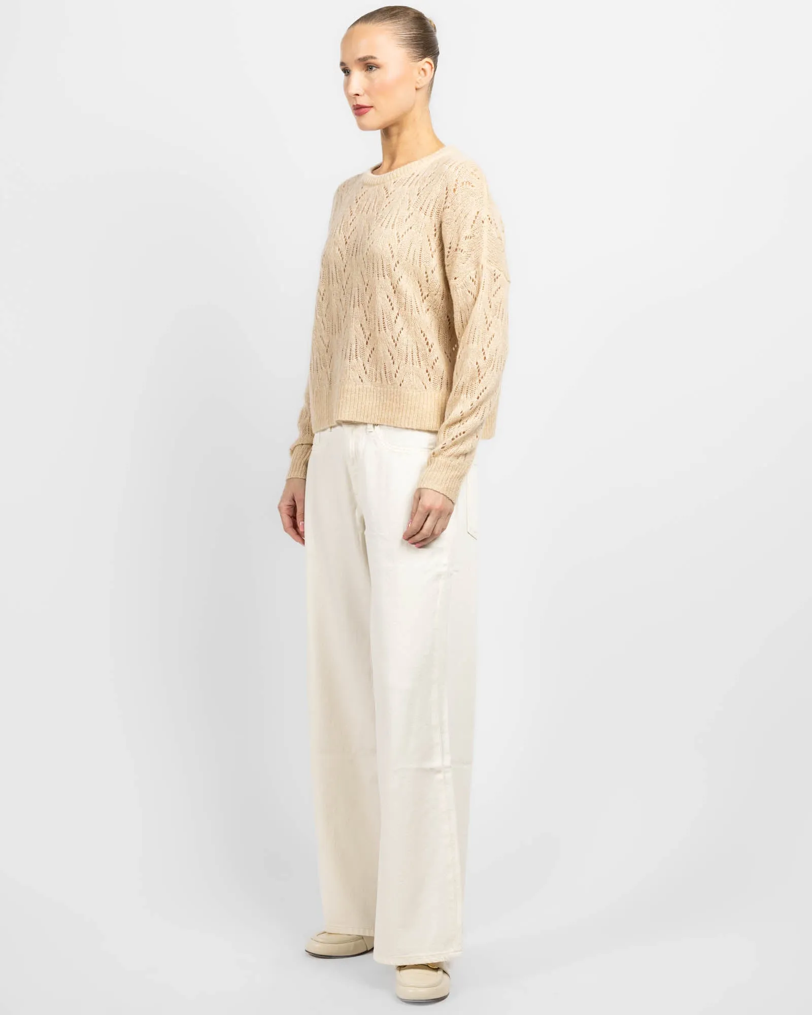 Allover Pointelle Crew Neck sold by TNT Fashion product image thumbnail 4