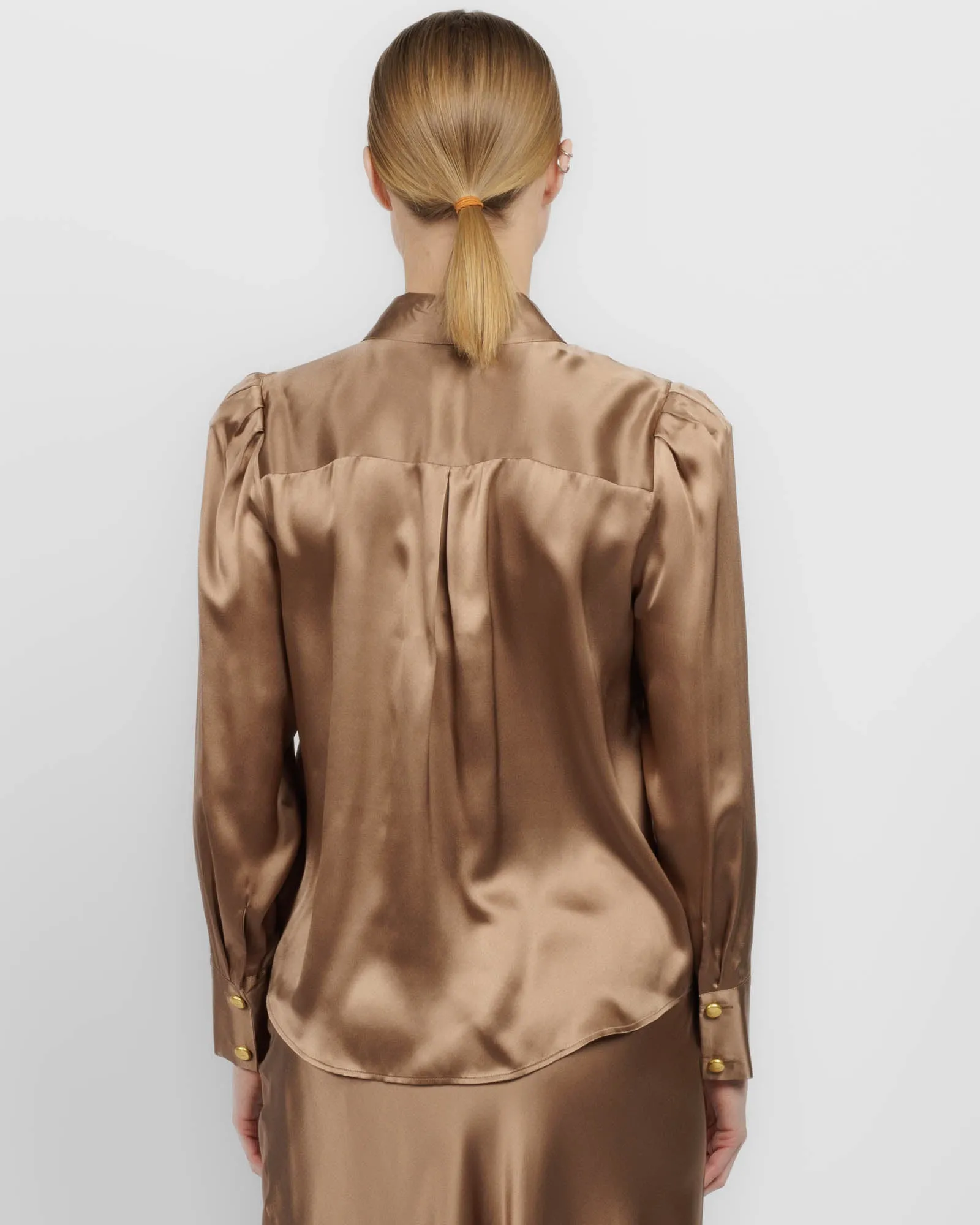 Honey Neck Tie Blouse sold by TNT Fashion product image thumbnail 3