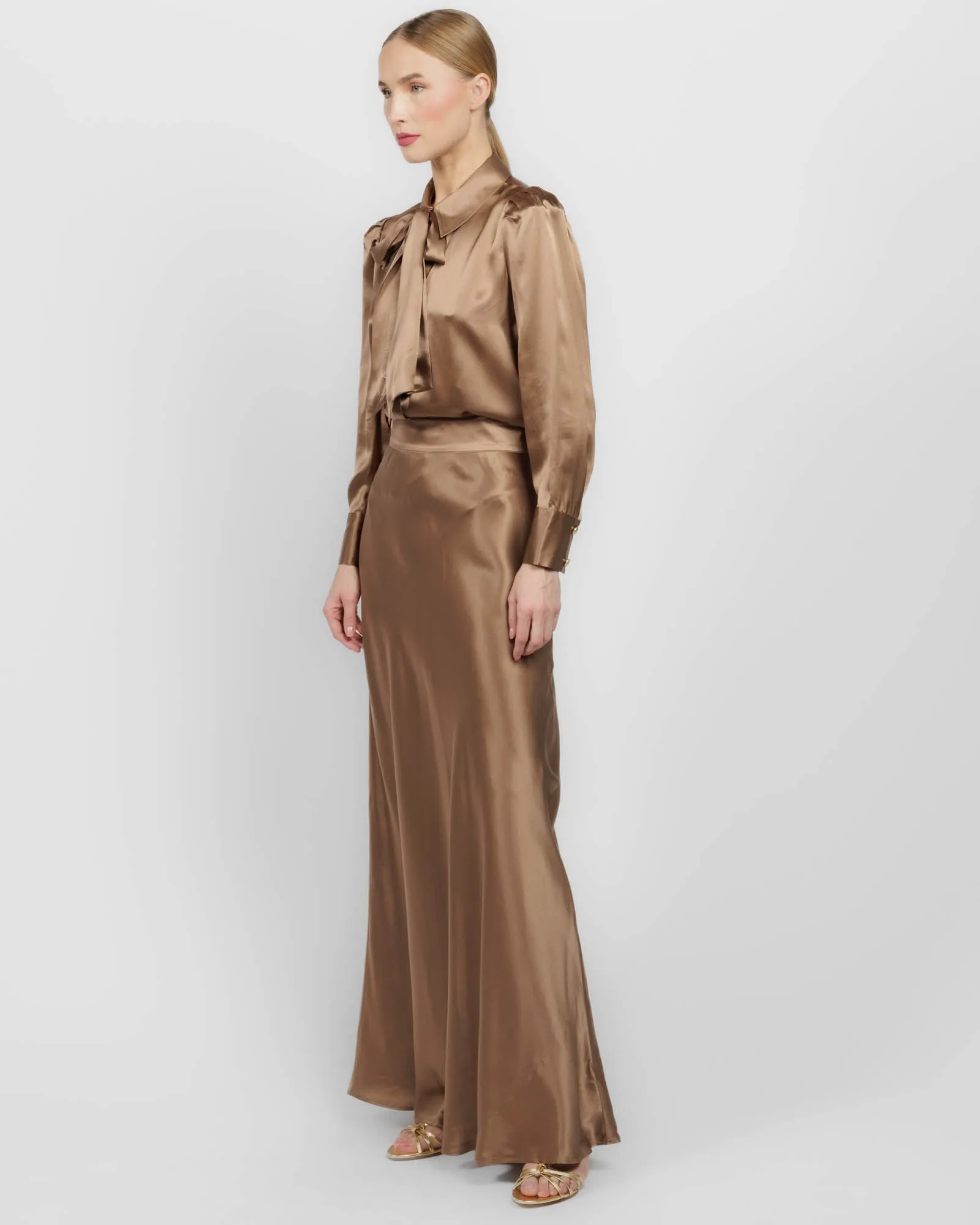 Honey Neck Tie Blouse sold by TNT Fashion product image thumbnail 5