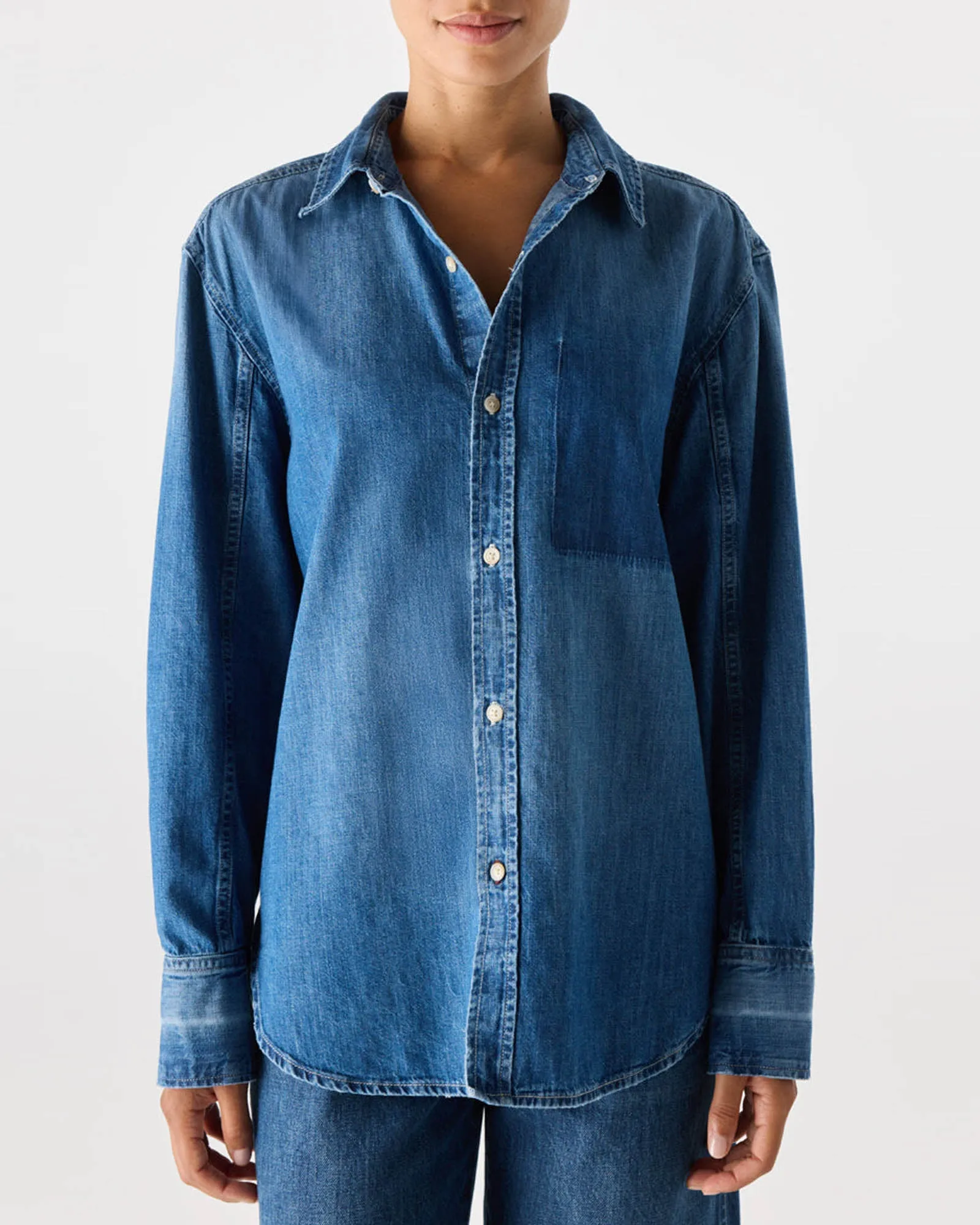 Denim Ruth Shirt sold by TNT Fashion