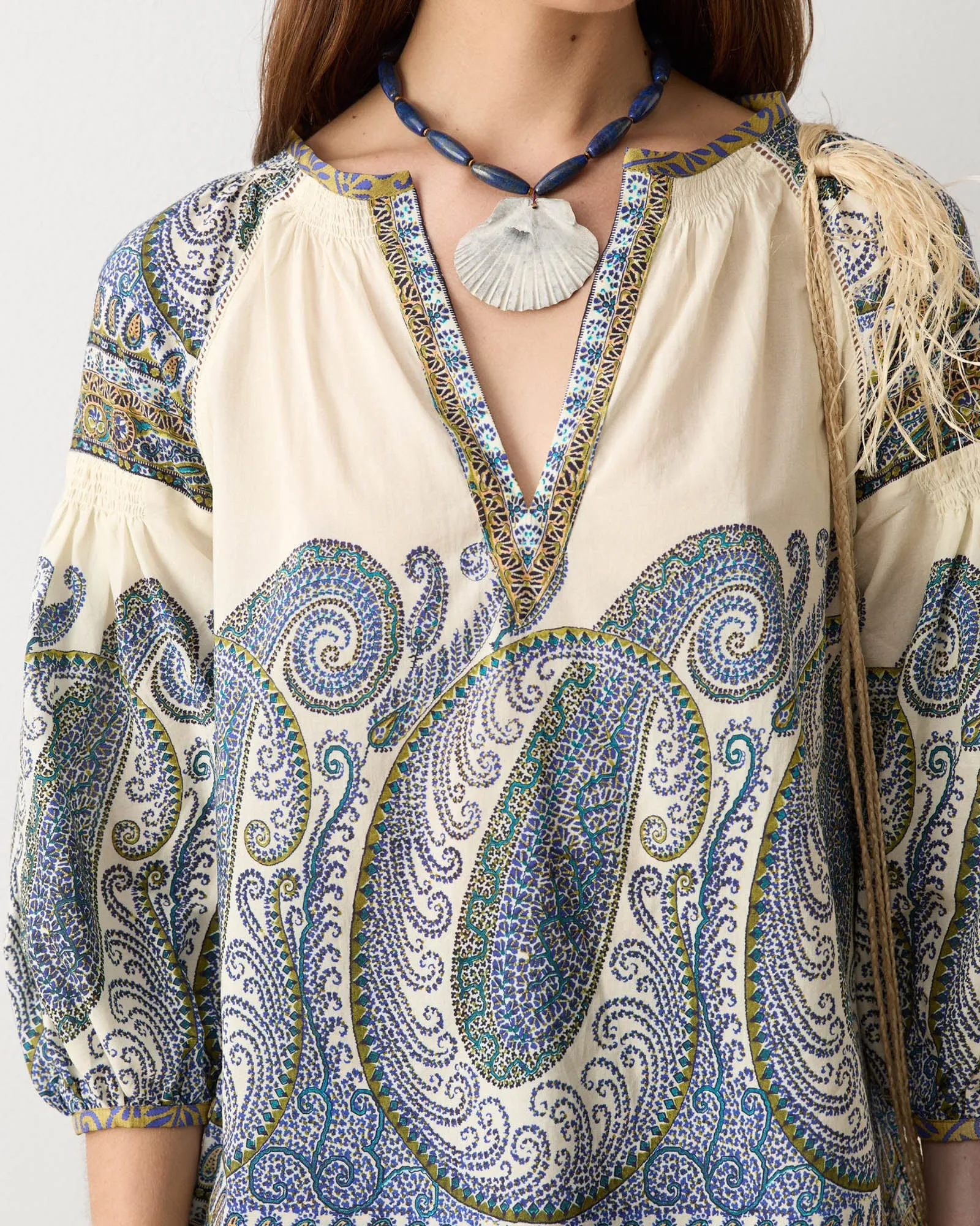 Arcadia Paisley Smock Blouse sold by TNT Fashion product image thumbnail 5