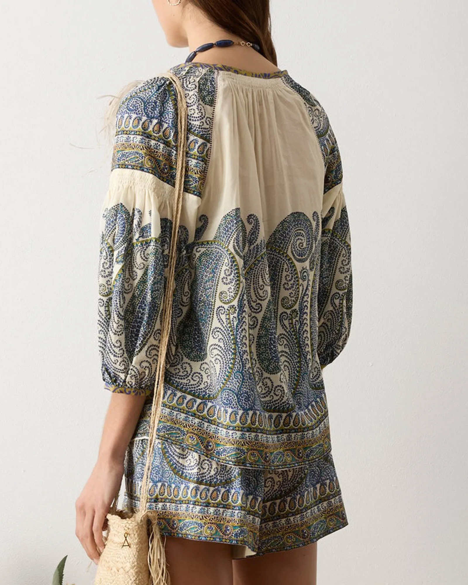 Arcadia Paisley Smock Blouse sold by TNT Fashion product image thumbnail 3