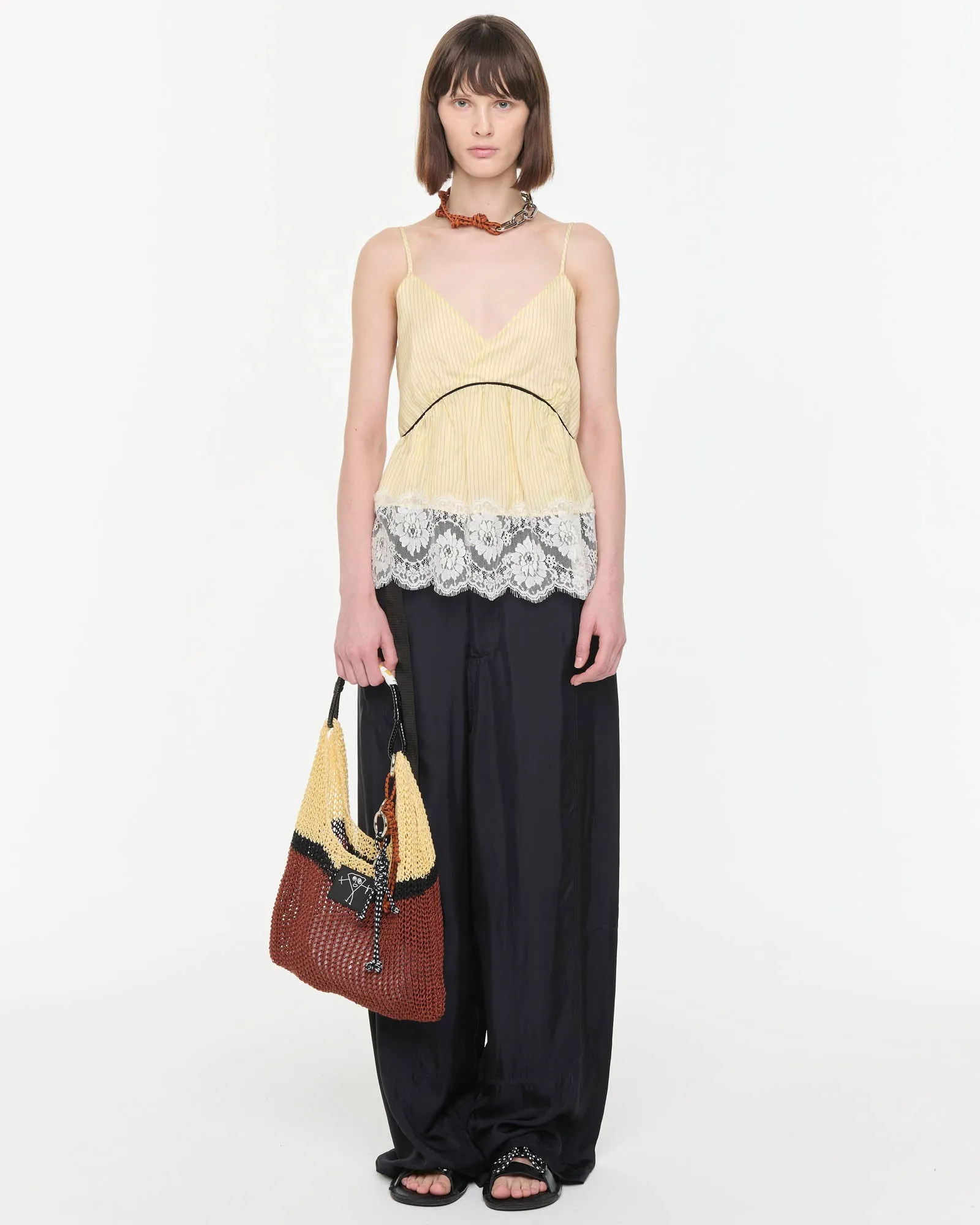 Lace Hem Striped Top sold by TNT Fashion product image thumbnail 2