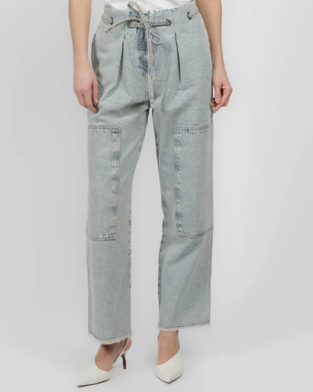 Paperbag Denim Jean made by Yigal Azrouel