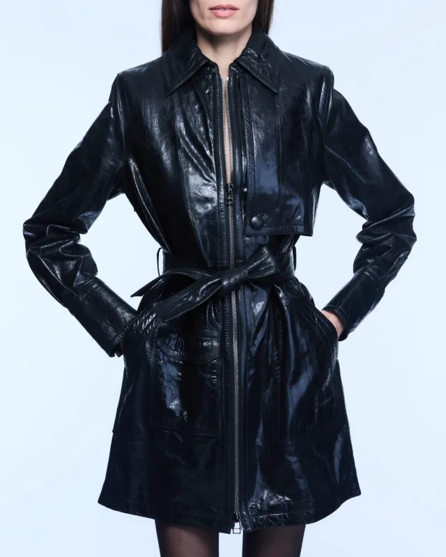 Leather Trench Dress sold by TNT Fashion