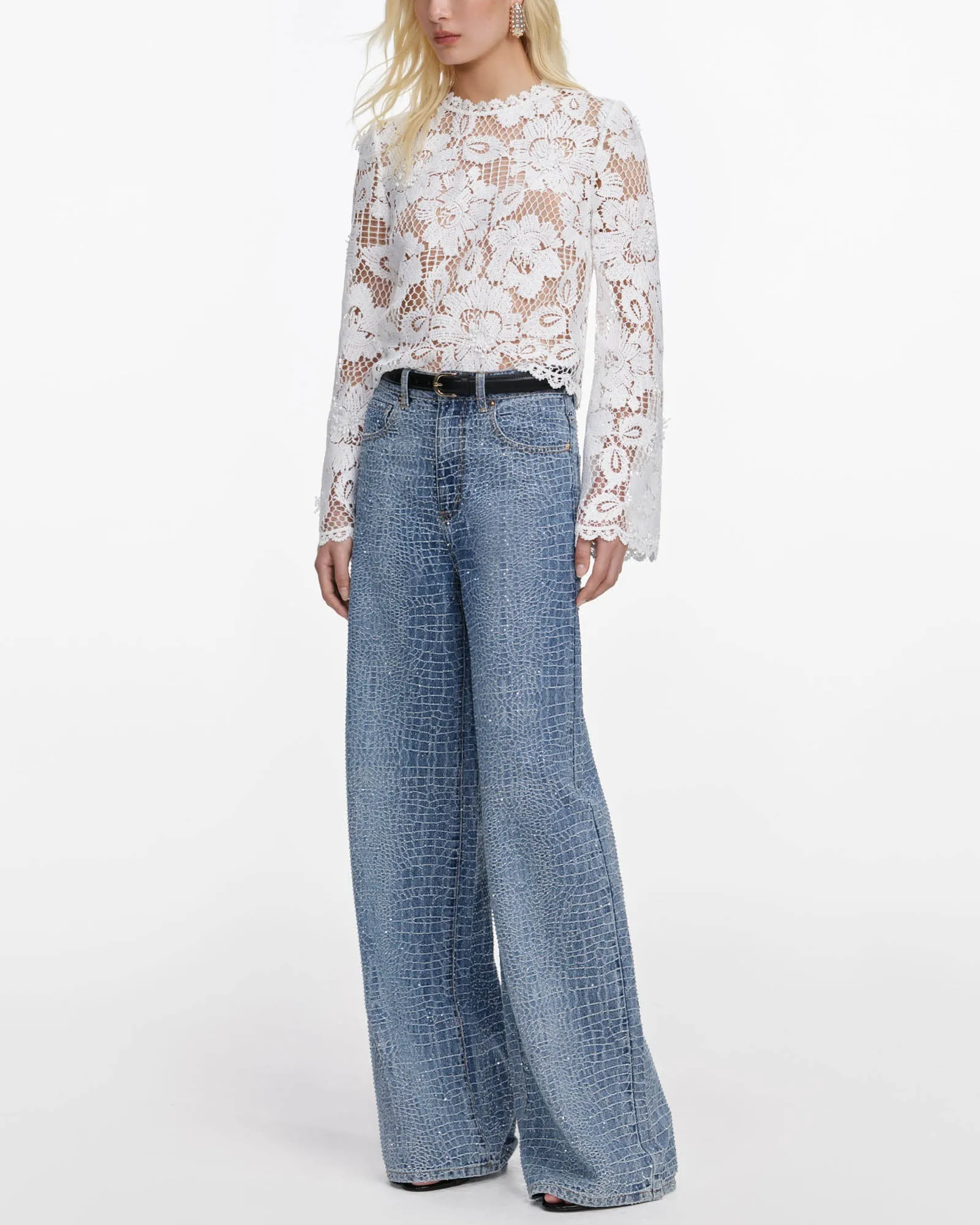 Crochet Lace Top sold by TNT Fashion product image thumbnail 4