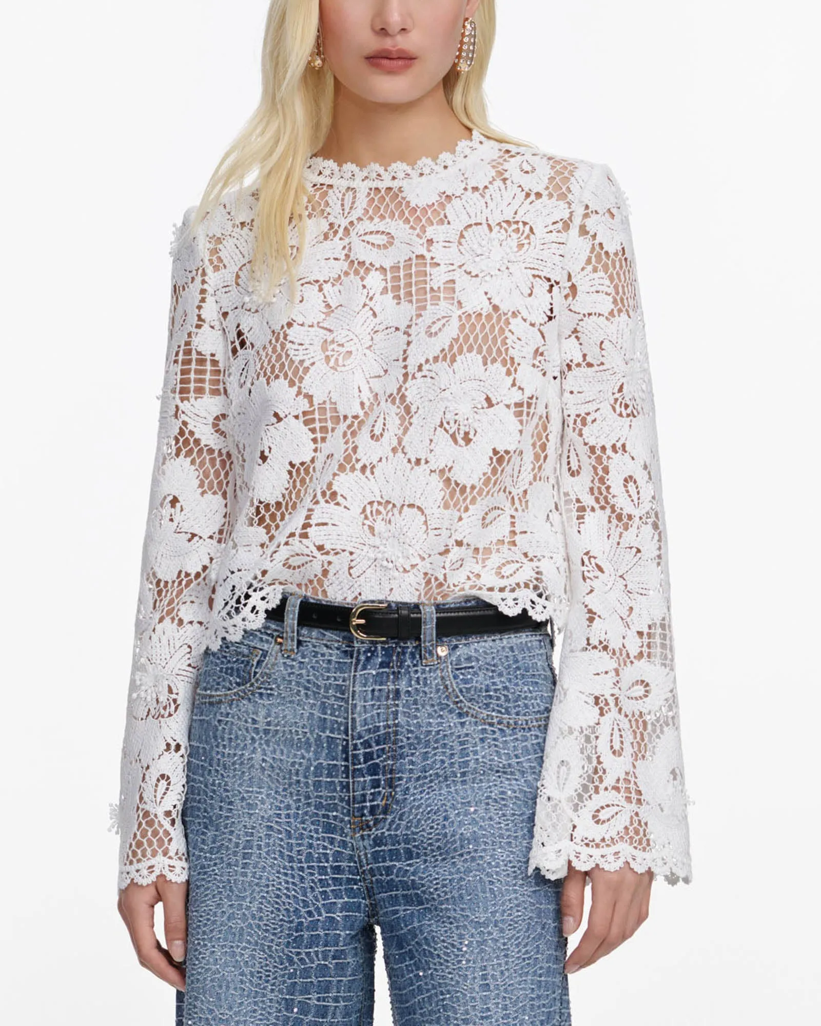 Crochet Lace Top sold by TNT Fashion