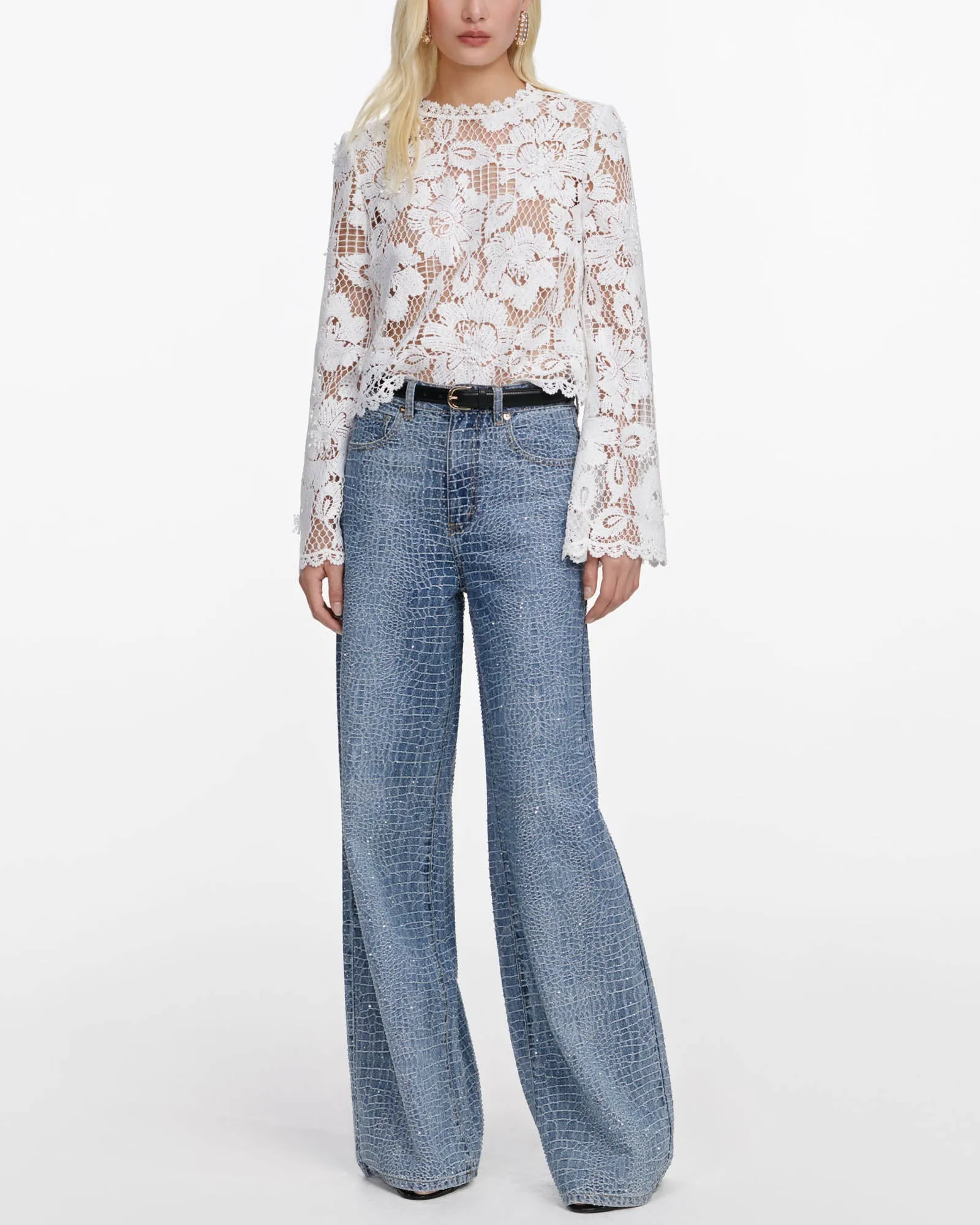 Crochet Lace Top sold by TNT Fashion product image thumbnail 2