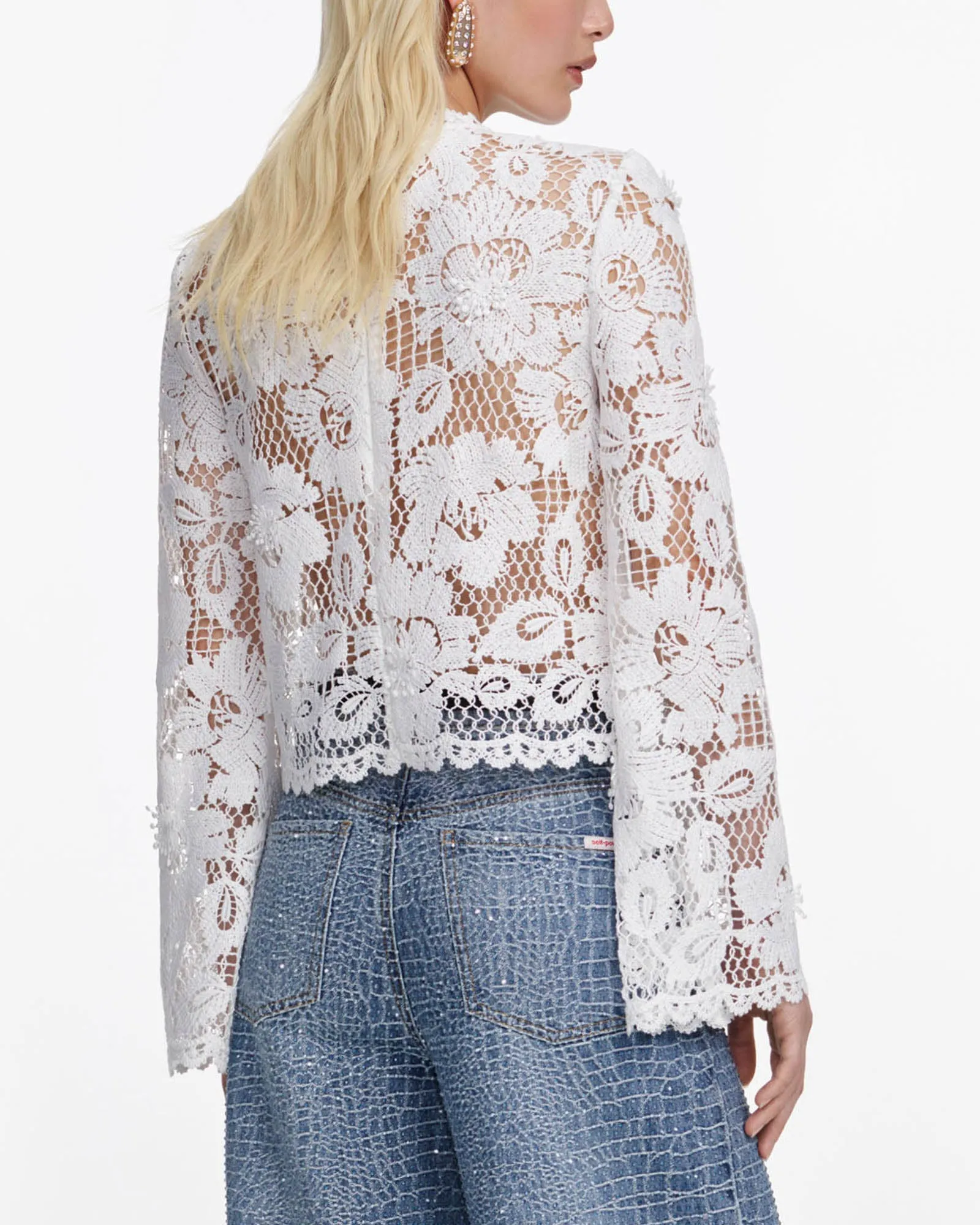 Crochet Lace Top sold by TNT Fashion product image thumbnail 3