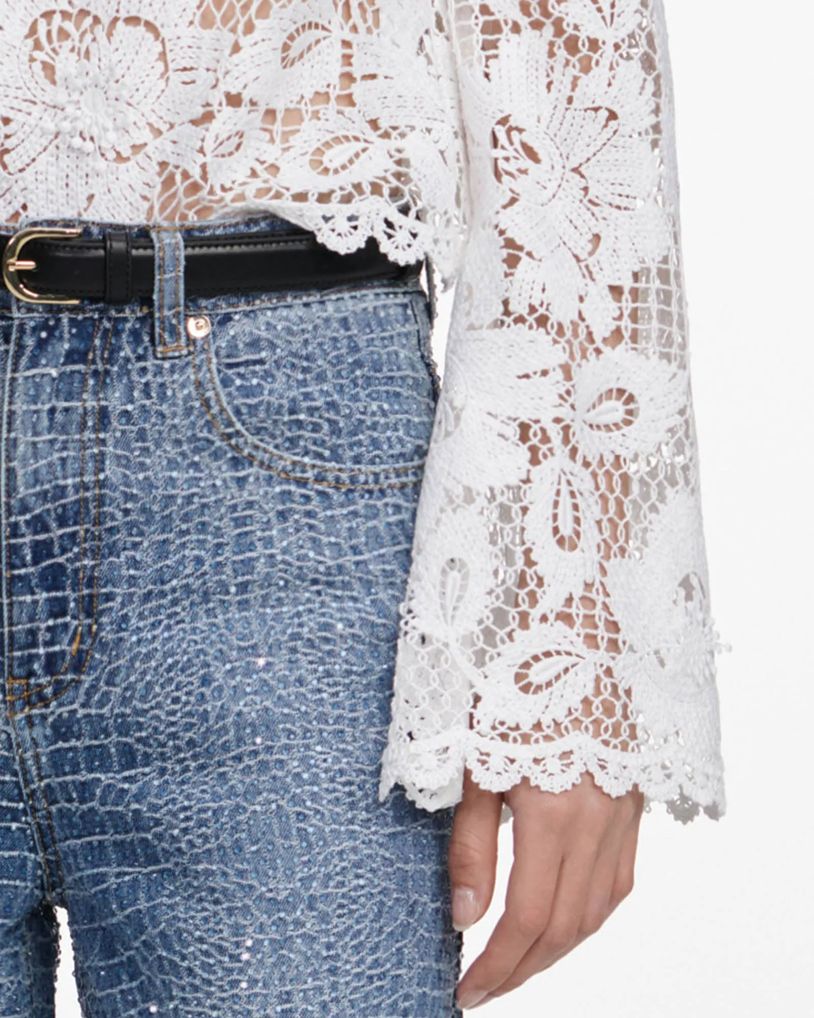 Crochet Lace Top sold by TNT Fashion product image thumbnail 5