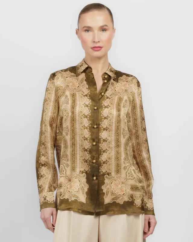 Luna Satin Shirt sold by TNT Fashion