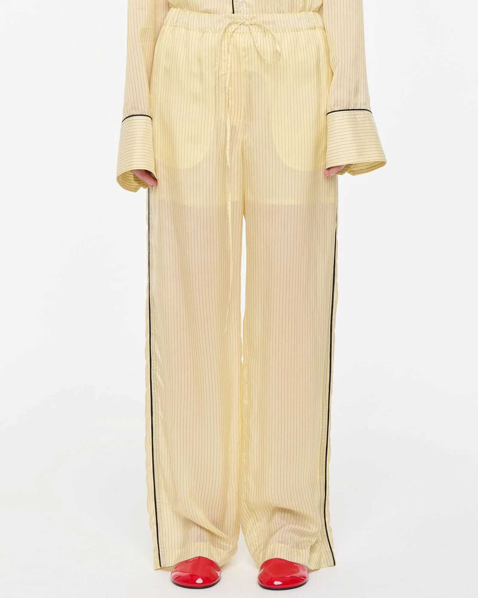 Cupro Striped Pants sold by TNT Fashion