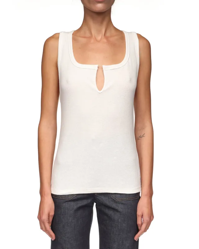 Split Tank Top made by Victoria Beckham