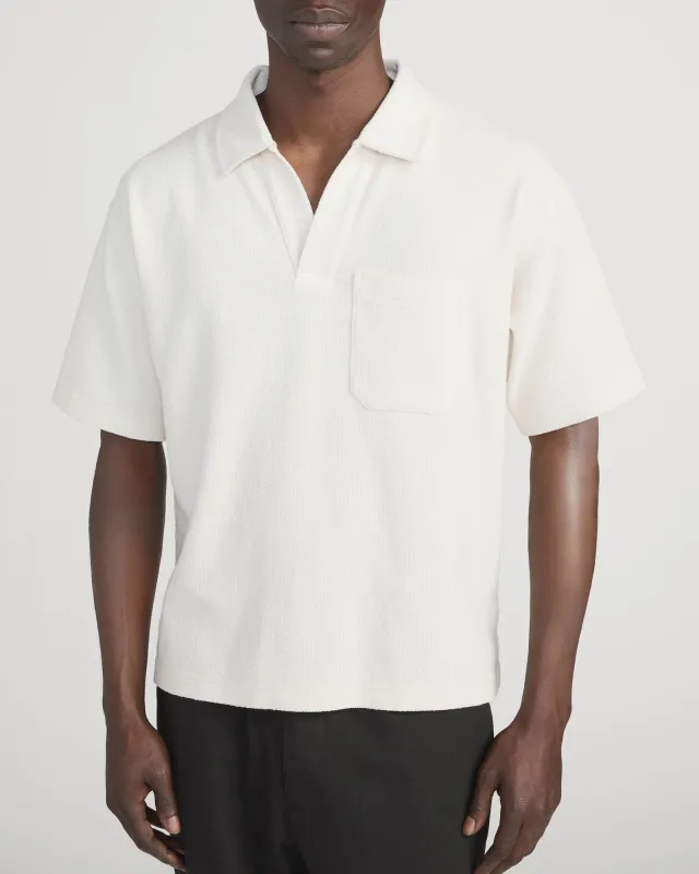 Textured Polo made by Frame Denim