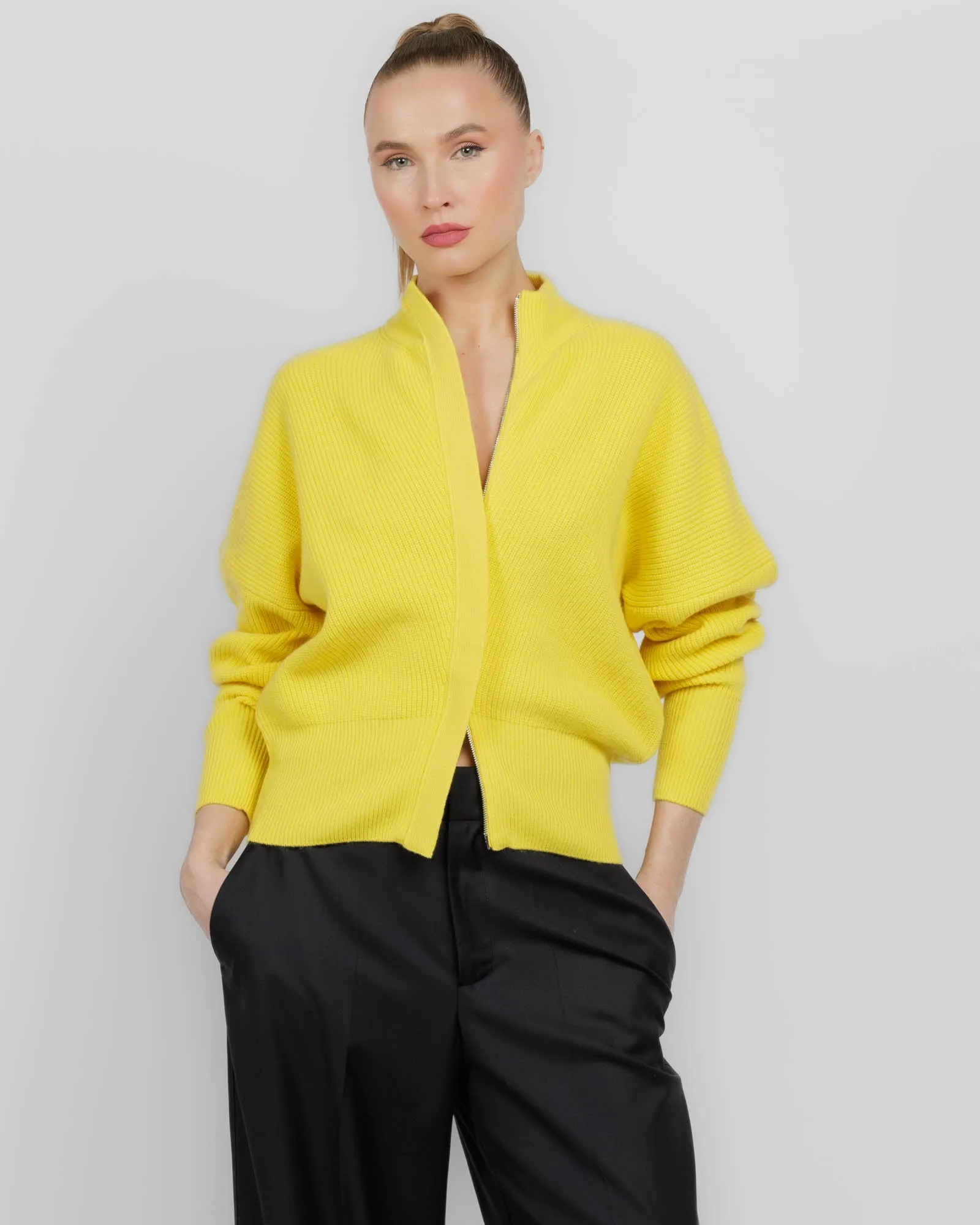 Batwing Zip Cardi sold by TNT Fashion