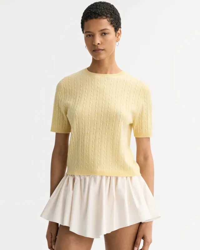 Cable Knit Top made by Soft Goat