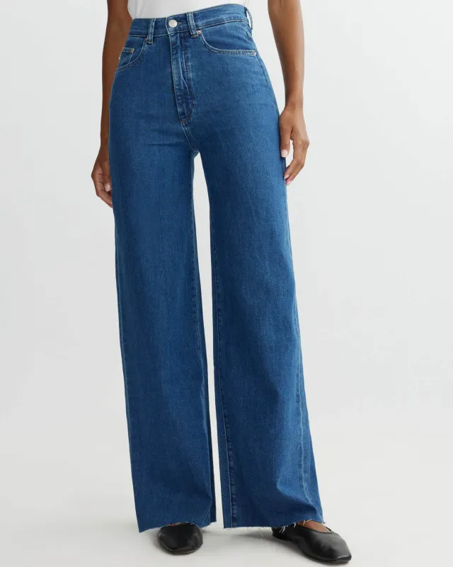 Hepburn Wide Leg Jeans made by DL1961
