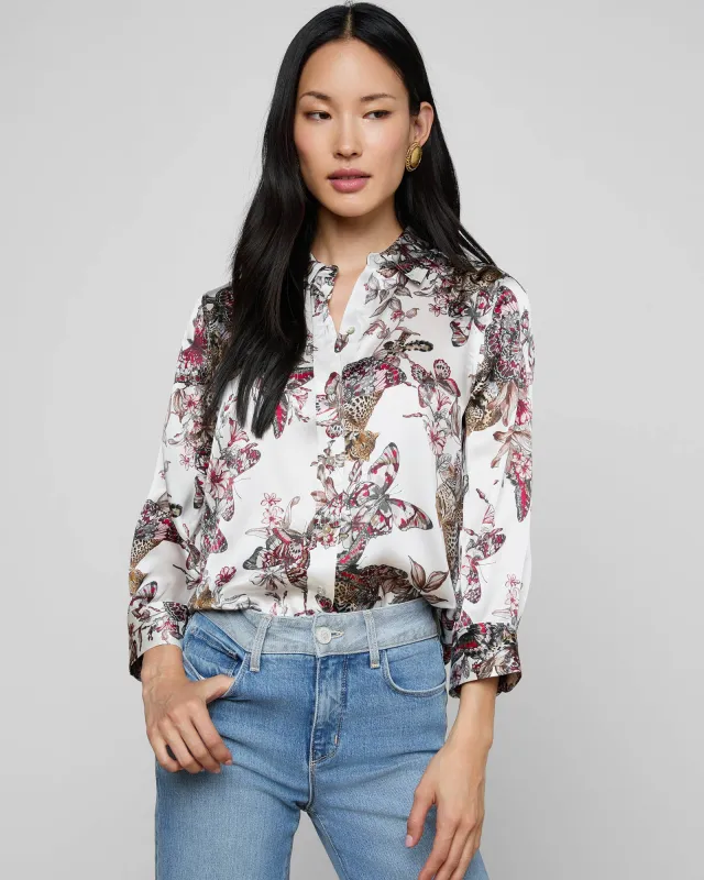 Dani 3 / 4 Sleeve Blouse made by L'AGENCE