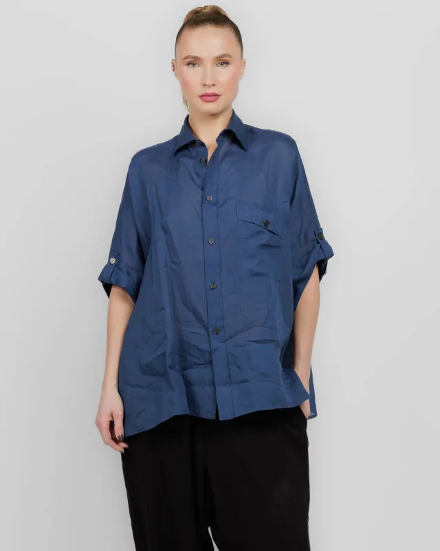 Cotton Voile Viyella Dolman Sleeve Shirt sold by TNT Fashion