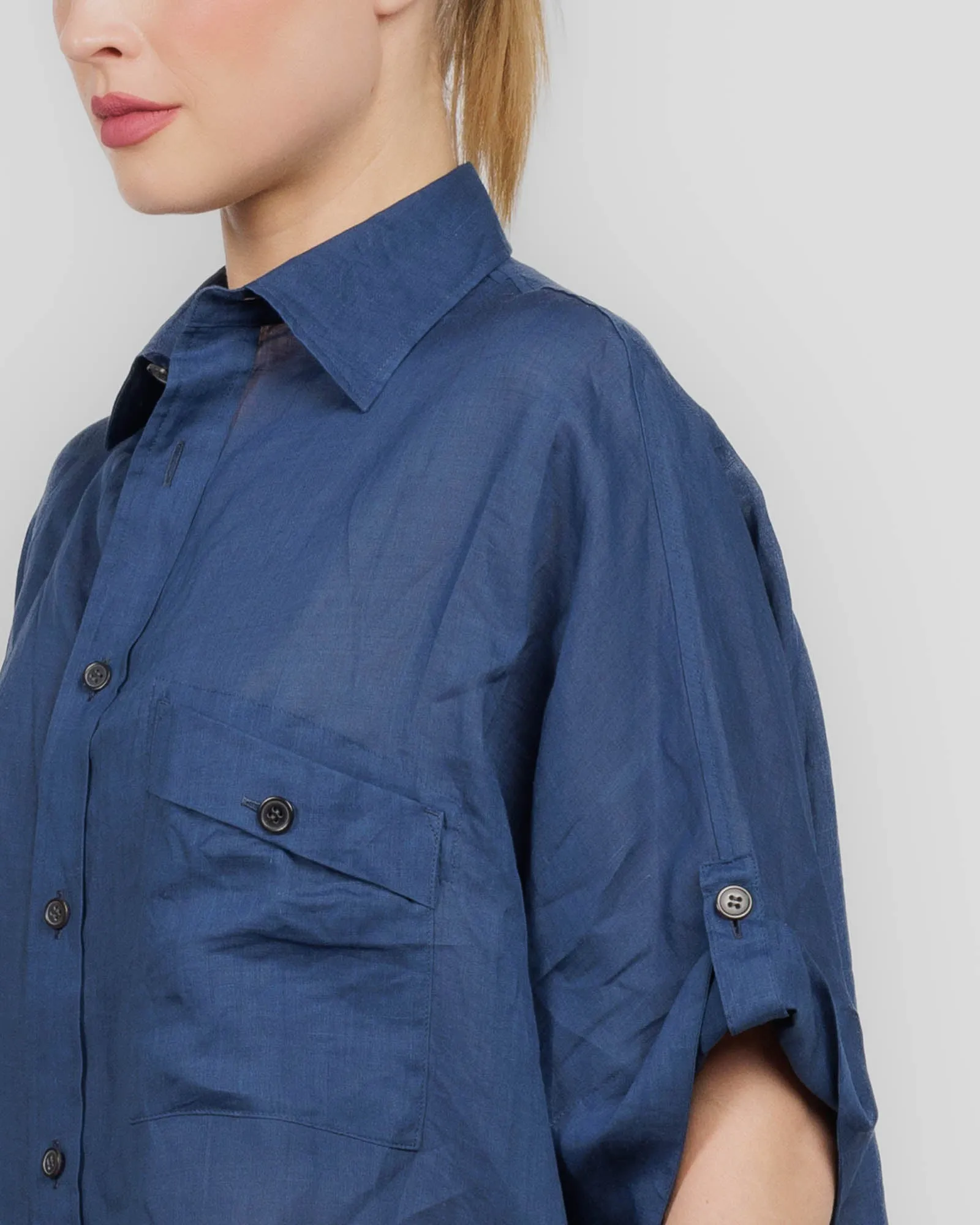 Cotton Voile Viyella Dolman Sleeve Shirt sold by TNT Fashion product image thumbnail 5