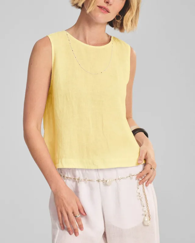 Maxine Linen Top sold by TNT Fashion