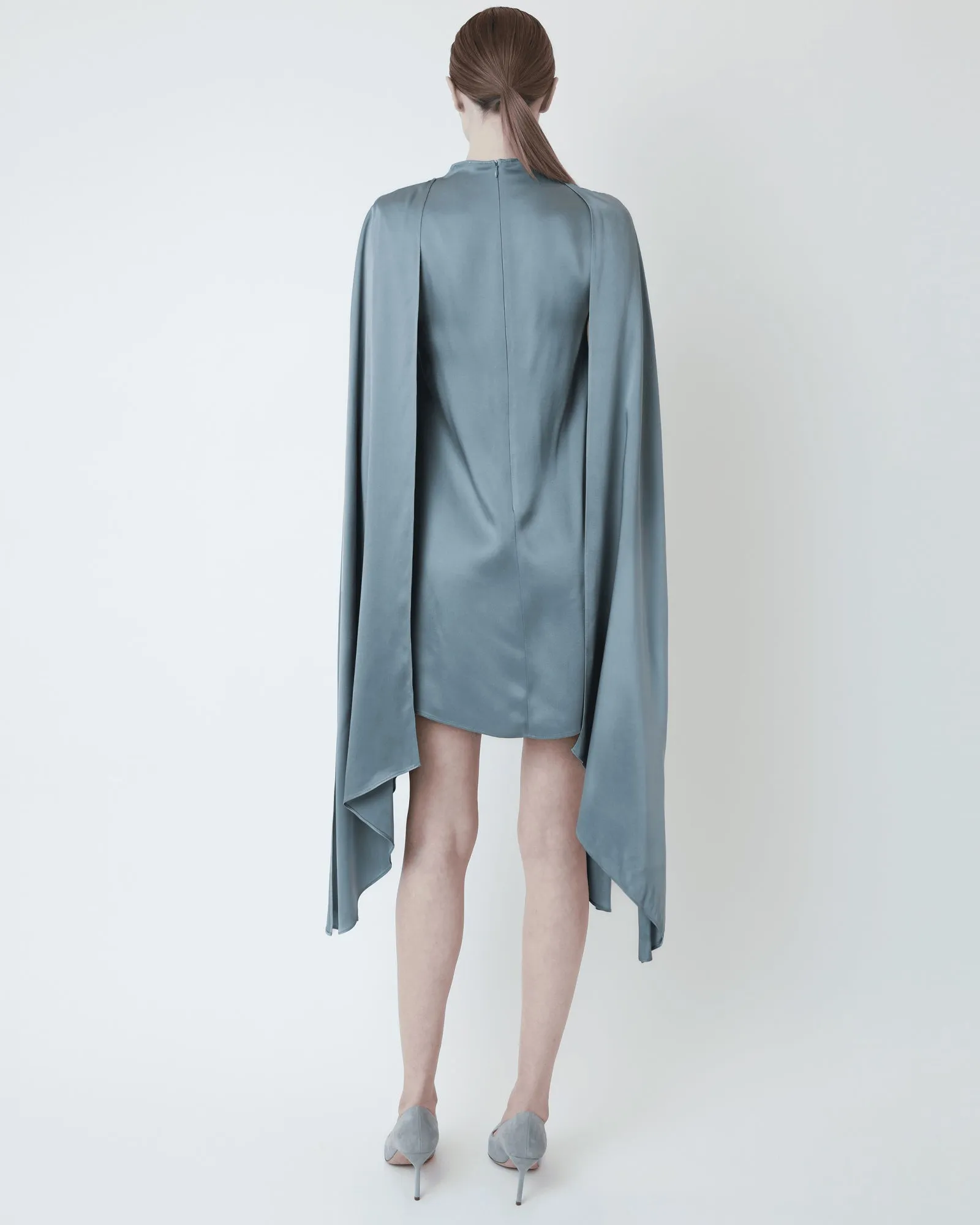 Satin Cape Sleeve Mini Dress sold by TNT Fashion product image thumbnail 2