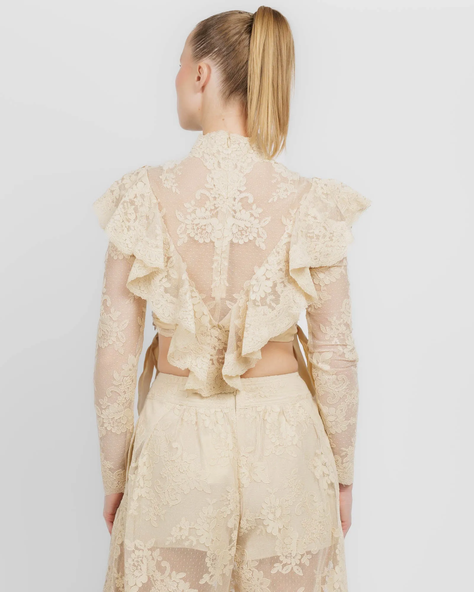 Luna Lace Long Sleeve Top sold by TNT Fashion product image thumbnail 3