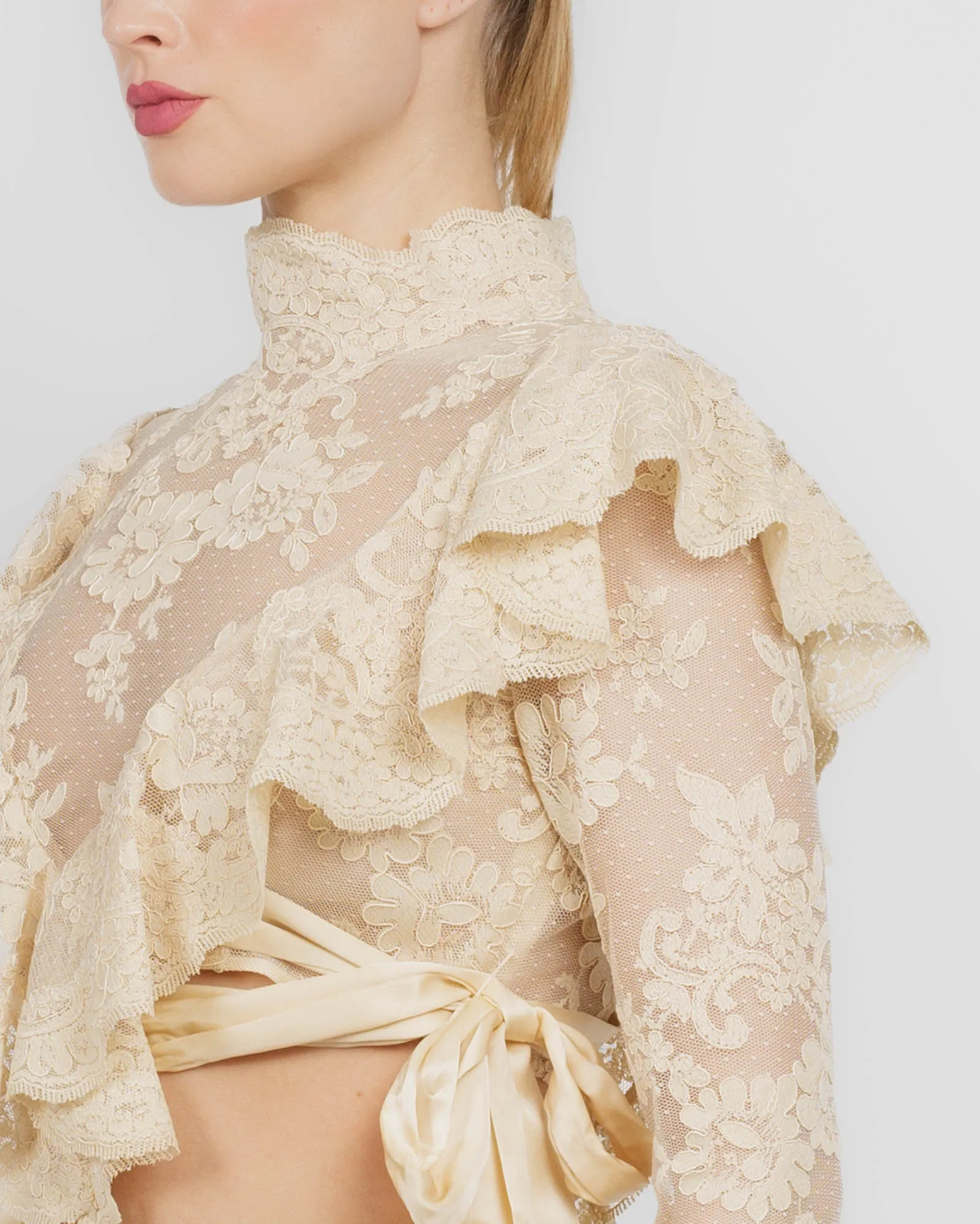 Luna Lace Long Sleeve Top sold by TNT Fashion product image thumbnail 5