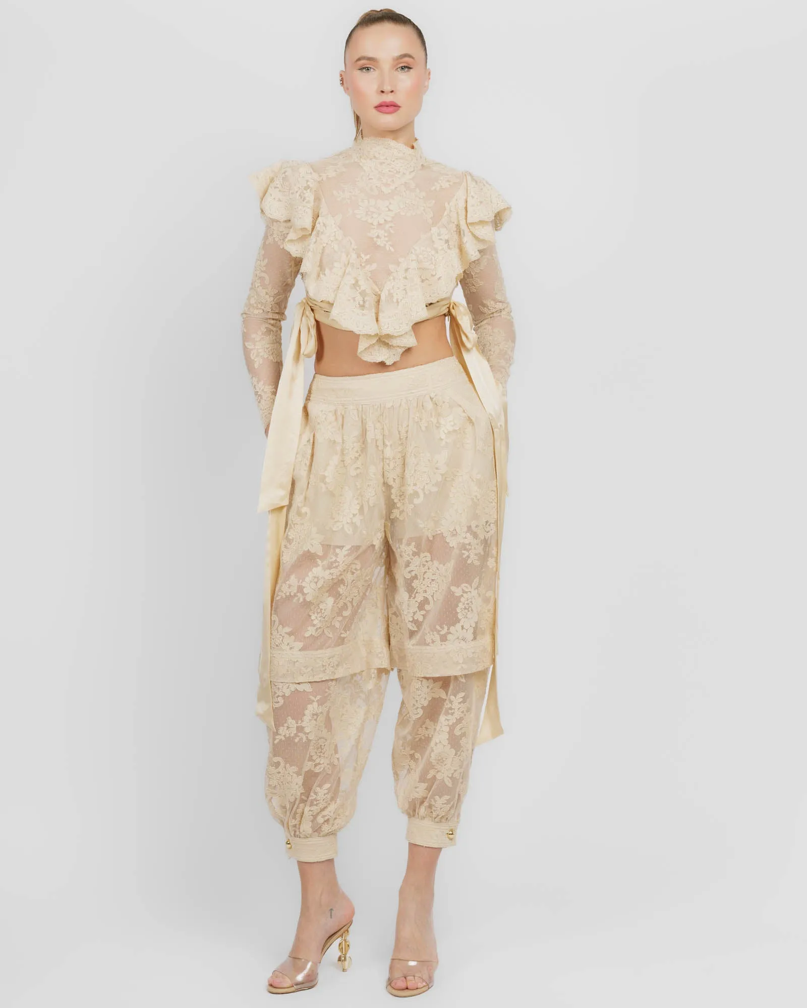 Luna Lace Long Sleeve Top sold by TNT Fashion product image thumbnail 2