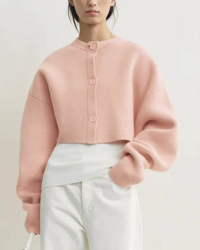 Crop Cardigan made by Toteme