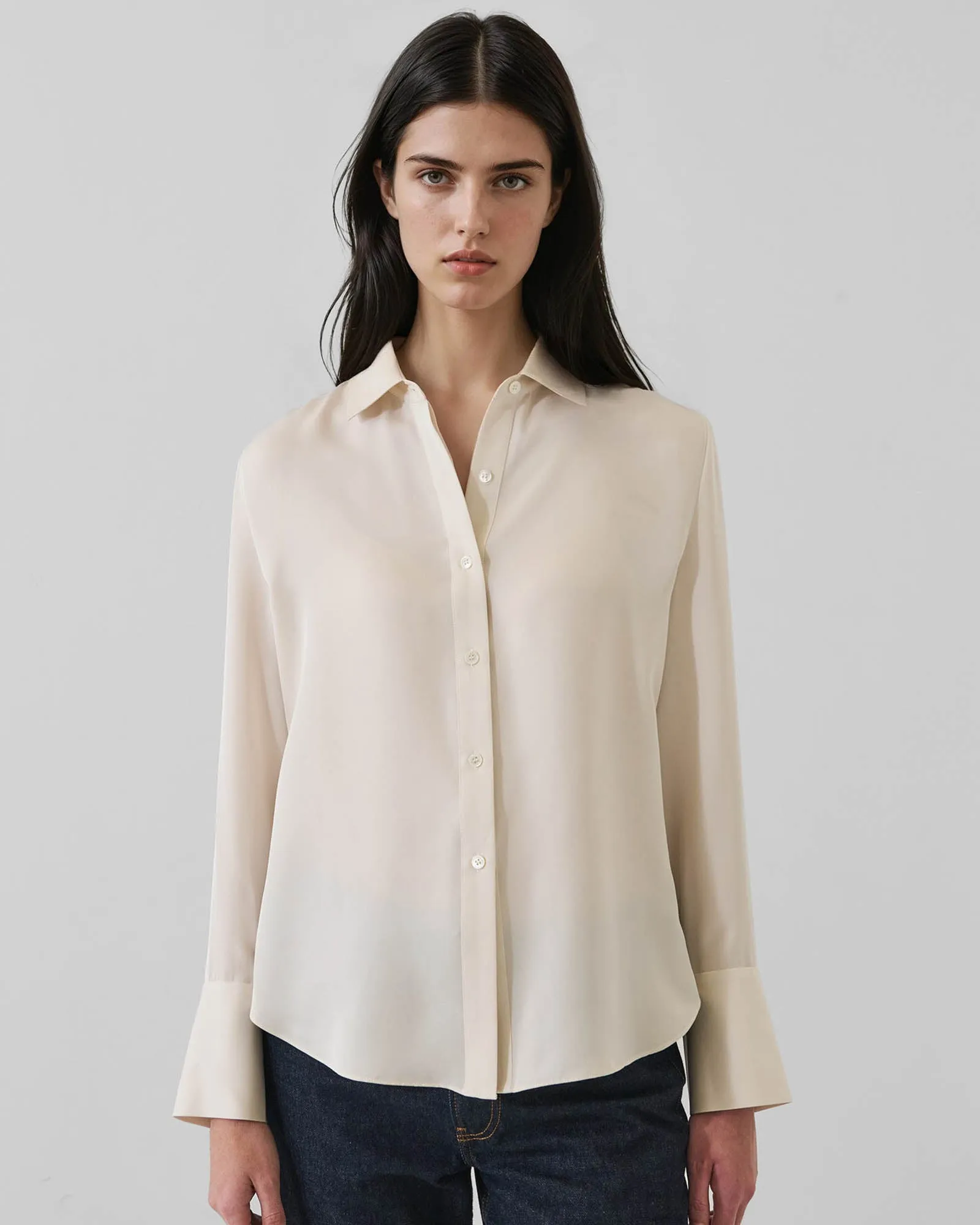 Silk Relaxed Shirt sold by TNT Fashion