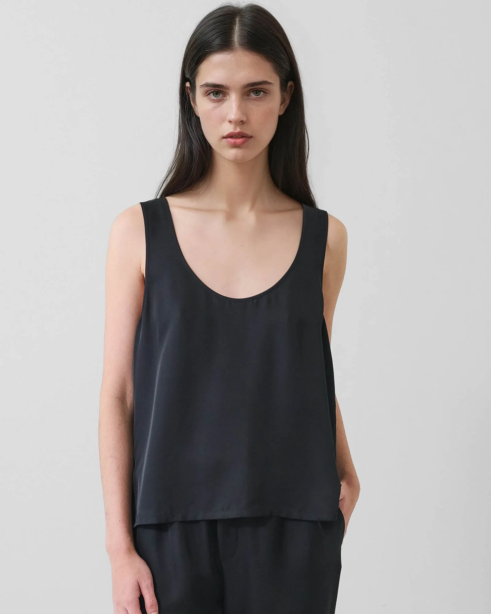 Silk Scoop Neck Tank sold by TNT Fashion product image thumbnail 2
