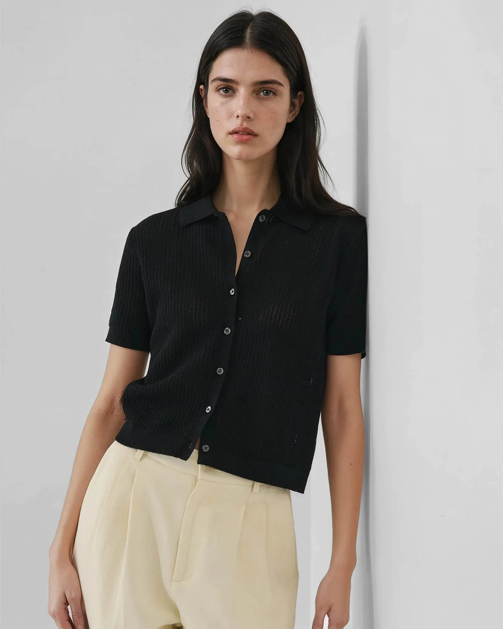 Cotton Cashmere Button-up Knit sold by TNT Fashion product image thumbnail 2