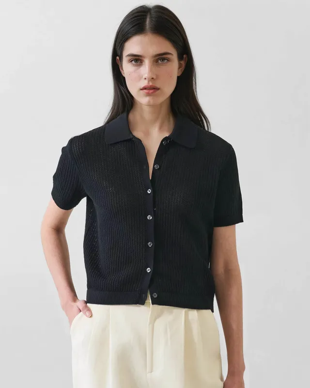 Cotton Cashmere Button-up Knit made by Patrick Assaraf