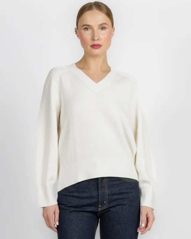 Long Sleeve Rib Raglan Vneck sold by TNT Fashion