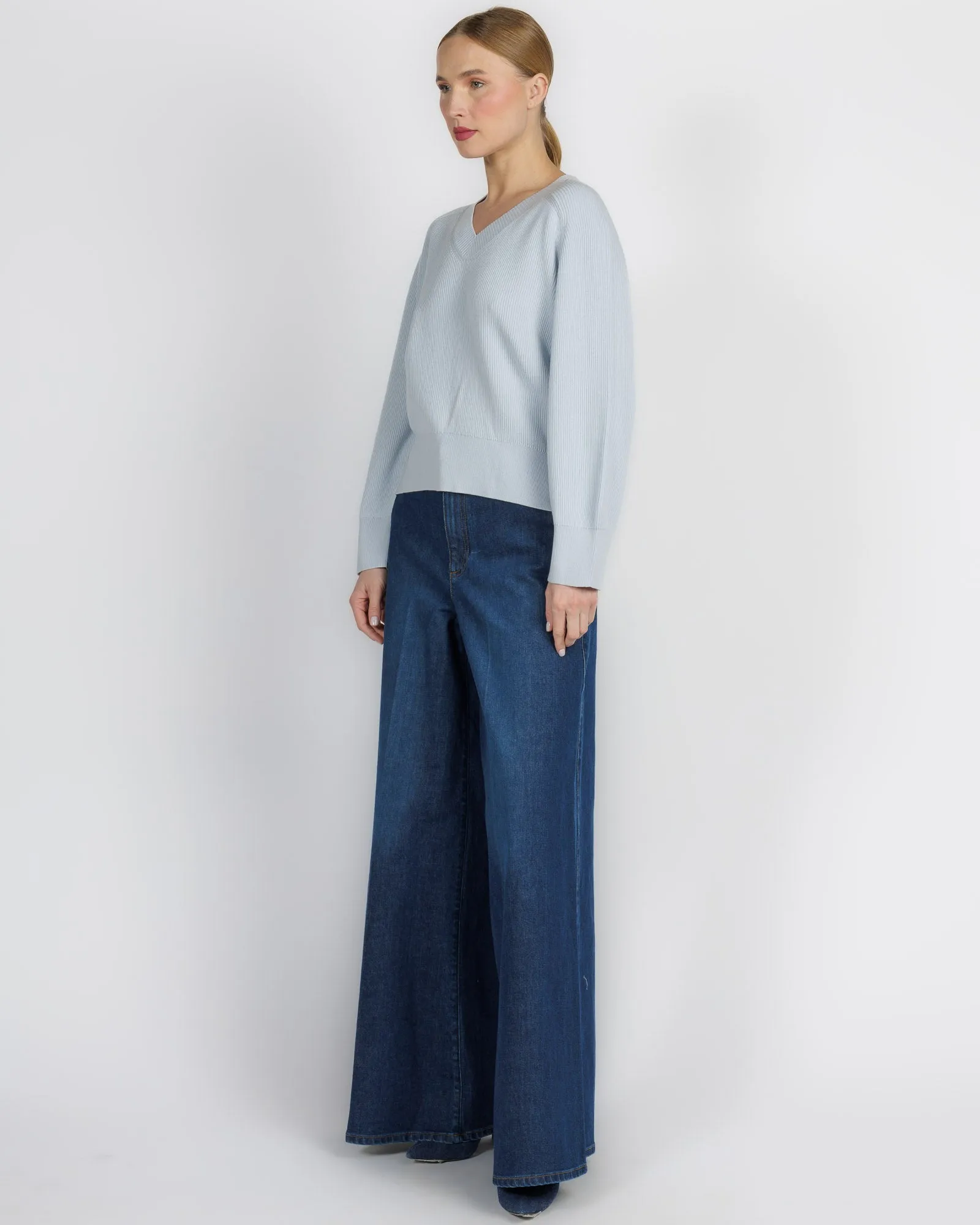 Long Sleeve Rib Raglan Vneck sold by TNT Fashion product image thumbnail 4