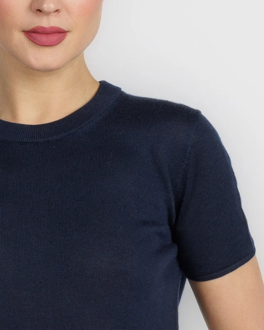 Short Sleeve Knit Crew Neck sold by TNT Fashion product image thumbnail 5