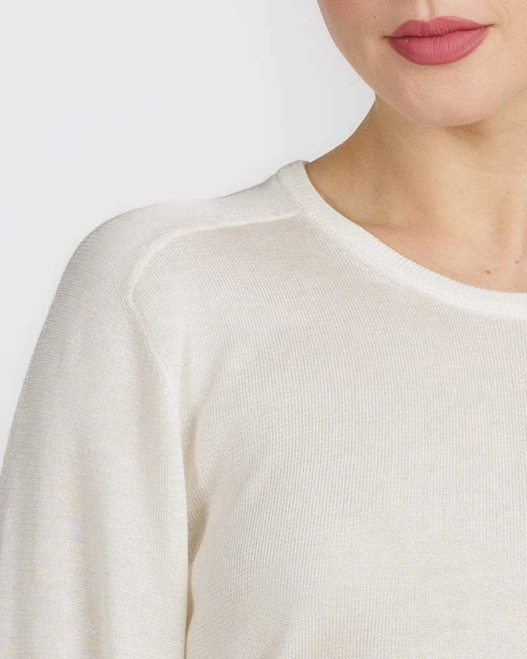 Long Sleeve Saddle Shoulder Crew sold by TNT Fashion product image thumbnail 5