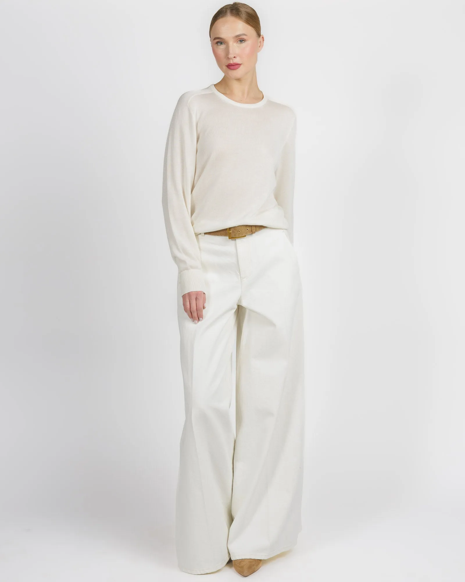 Long Sleeve Saddle Shoulder Crew sold by TNT Fashion product image thumbnail 2