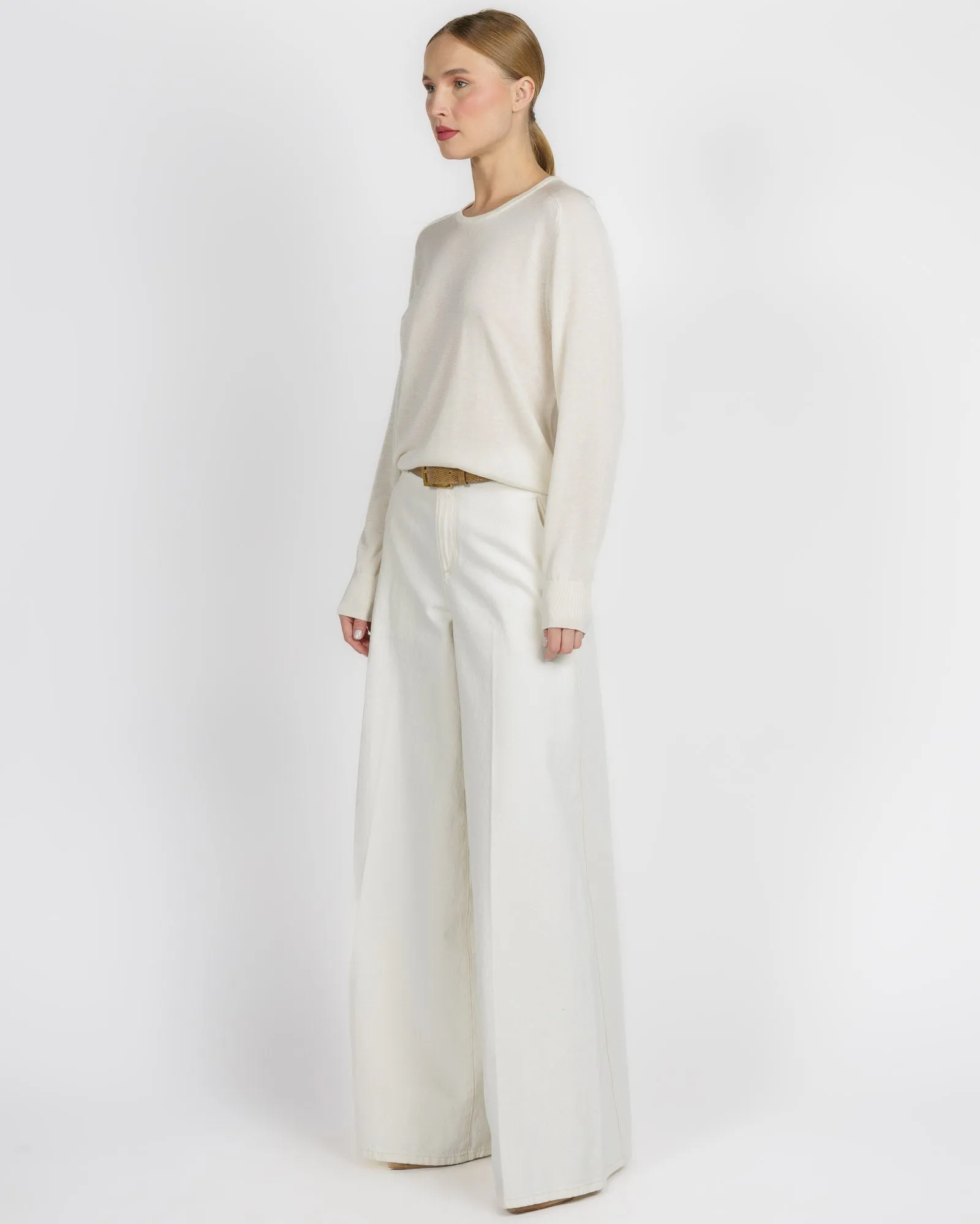 Long Sleeve Saddle Shoulder Crew sold by TNT Fashion product image thumbnail 4