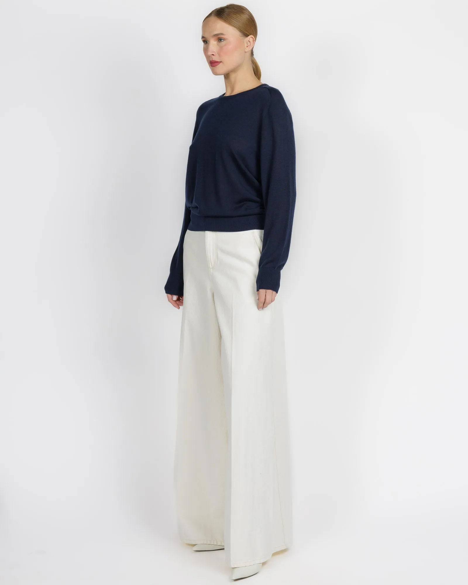 Long Sleeve Saddle Shoulder Crew sold by TNT Fashion product image thumbnail 3