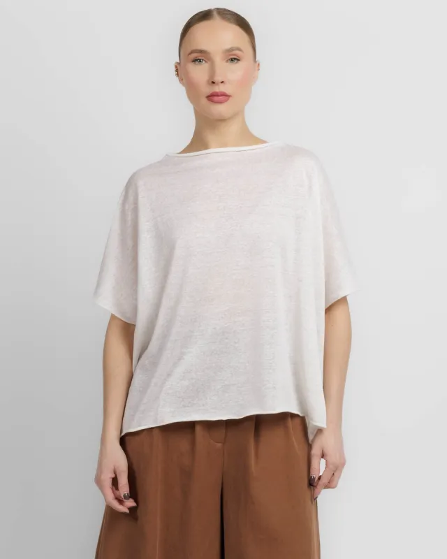Asymmetric Knit T-Shirt made by TNT Fashion