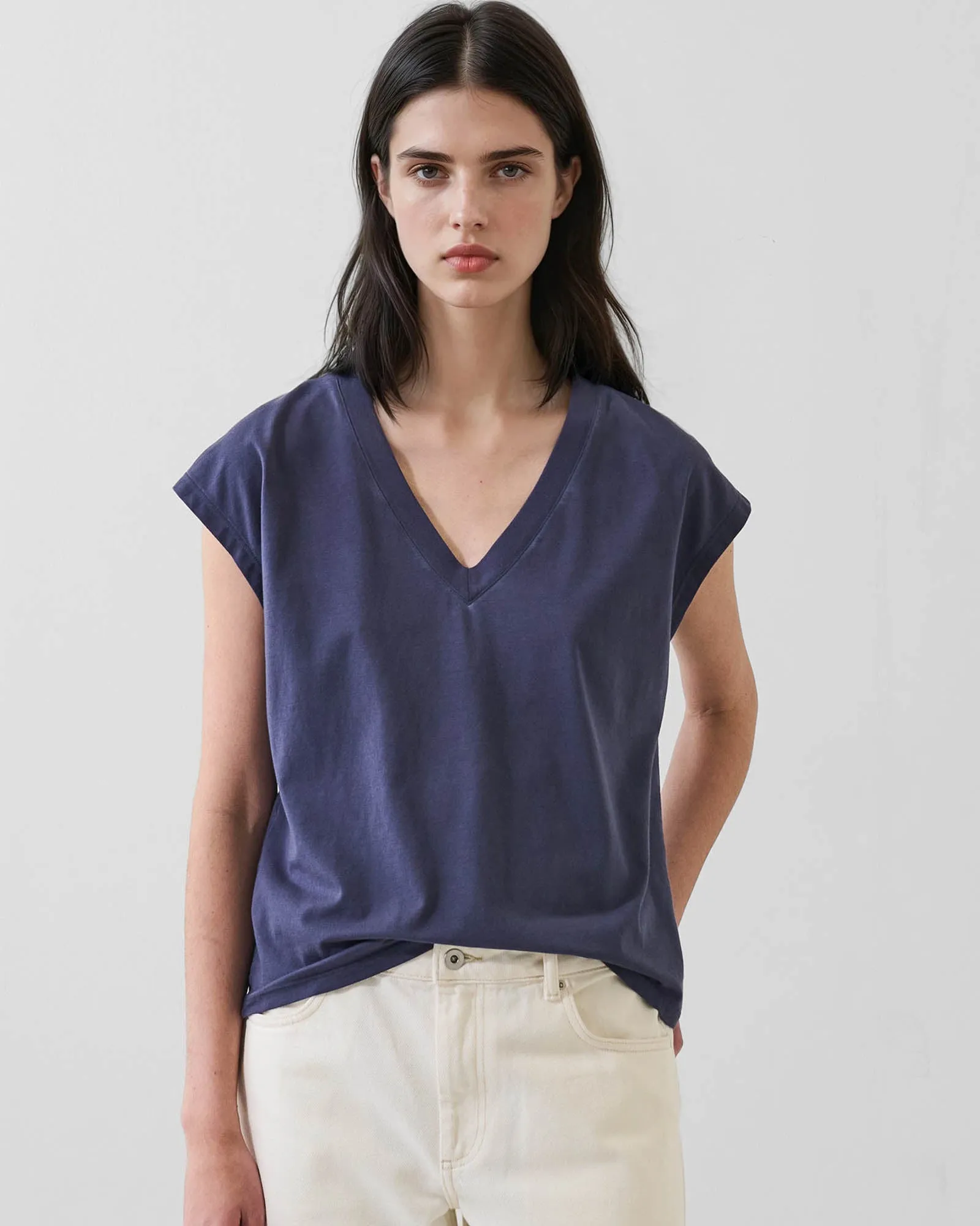 Sublime Reactive Pima Cotton Stretch Dolman V-Neck sold by TNT Fashion product image thumbnail 2
