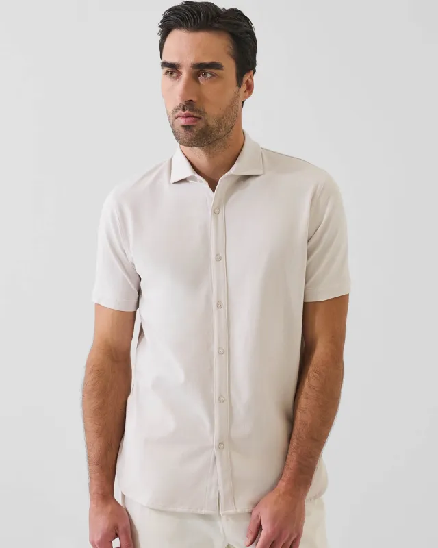 Pima Cotton Stretch Button Front Shirt sold by TNT Fashion