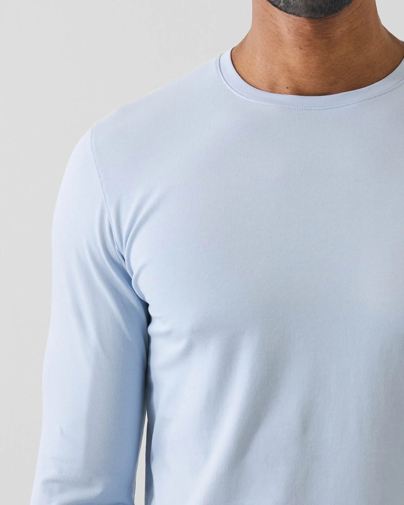 Pima Cotton Stretch Long Sleeve T-Shirt sold by TNT Fashion product image thumbnail 3
