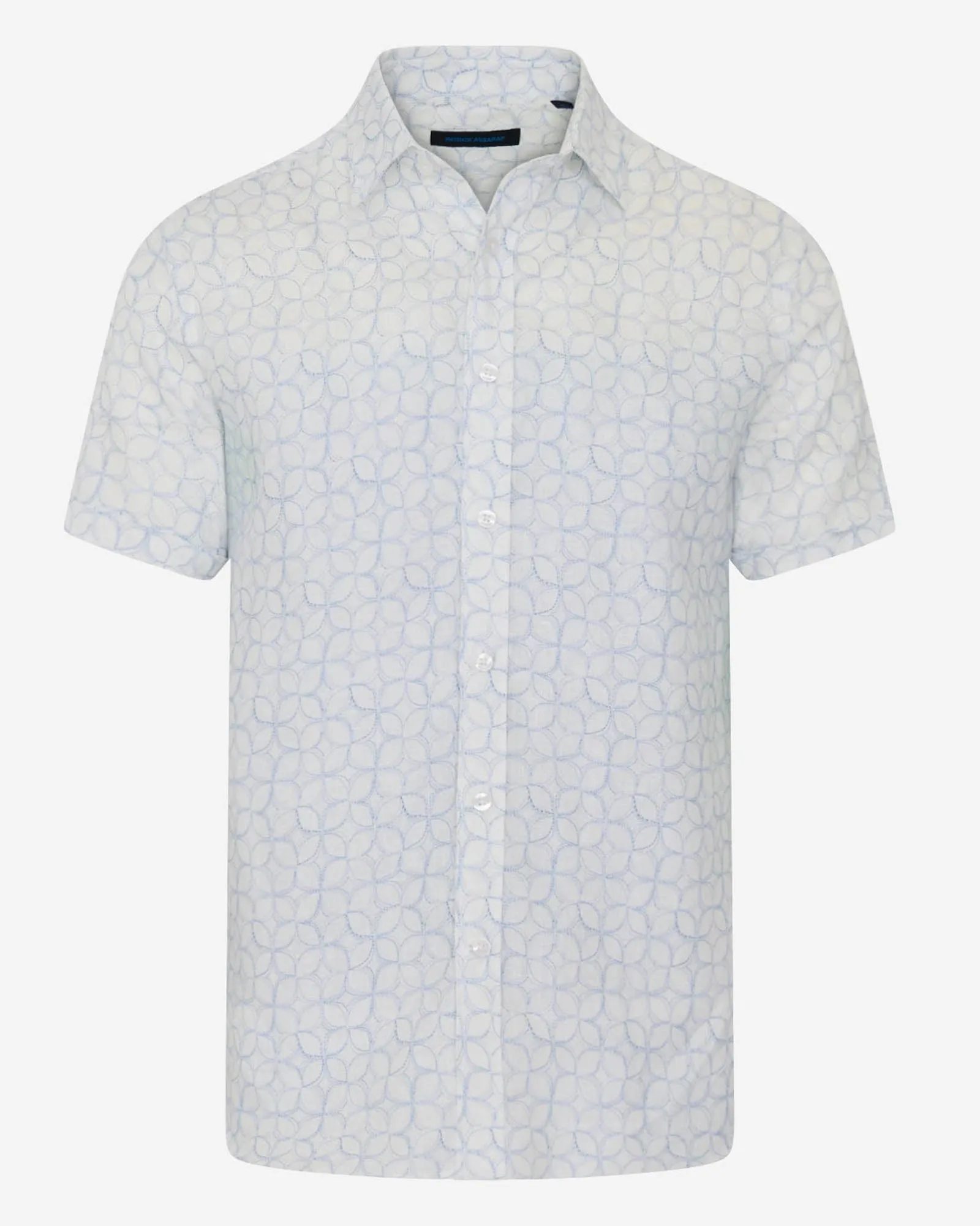 Geometric Print Linen Shirt sold by TNT Fashion product image thumbnail 4