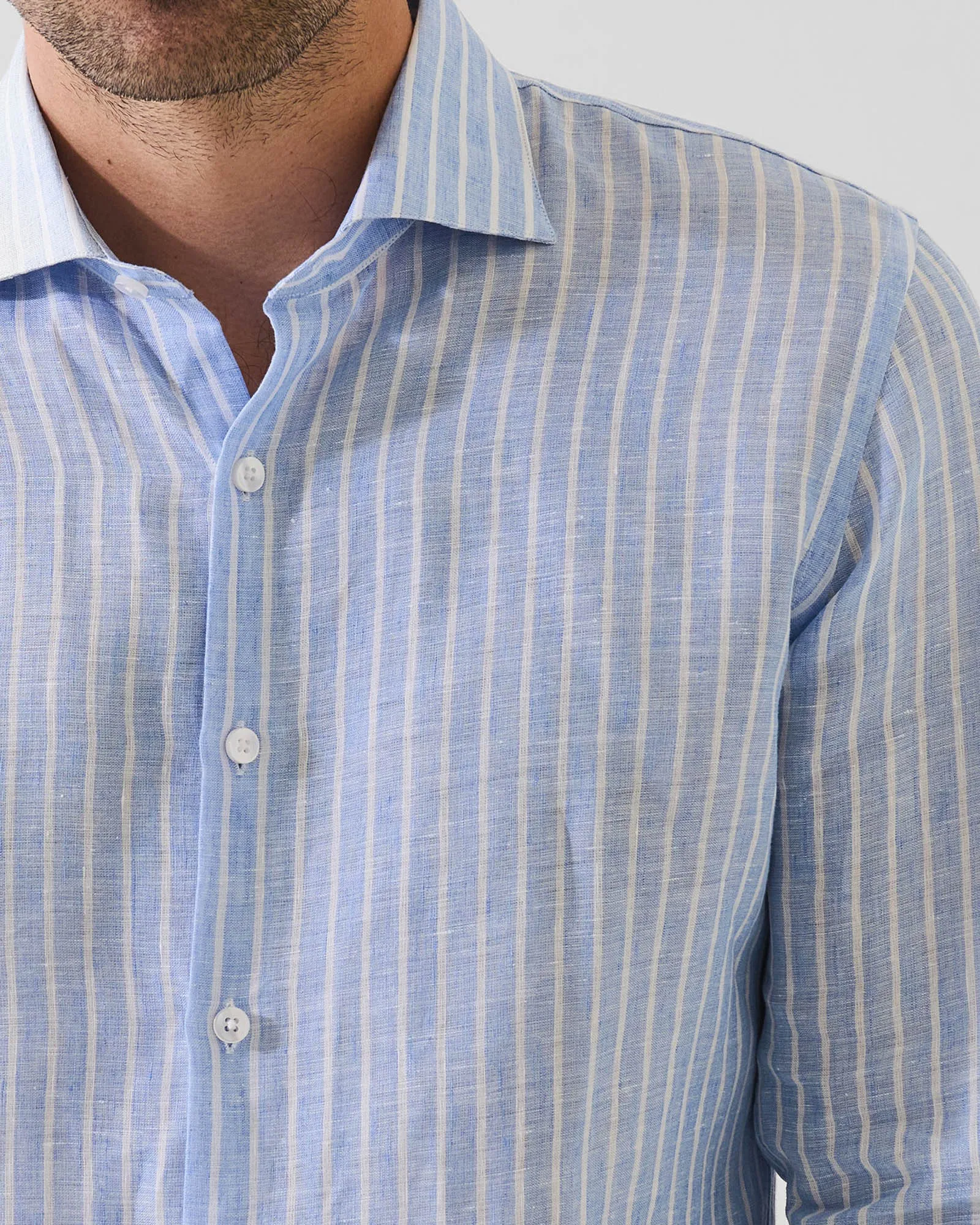 Striped Linen Shirt sold by TNT Fashion product image thumbnail 3