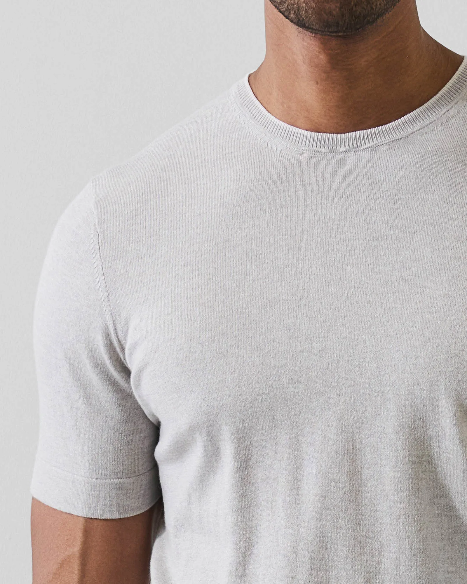 Cotton Cashmere Tipped Crewneck Sweater sold by TNT Fashion product image thumbnail 3